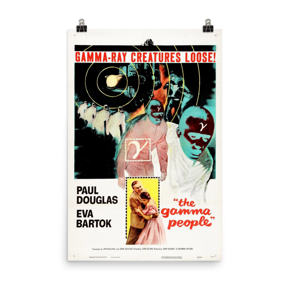 The Gamma People (1956) Movie Poster, 12×18 inches