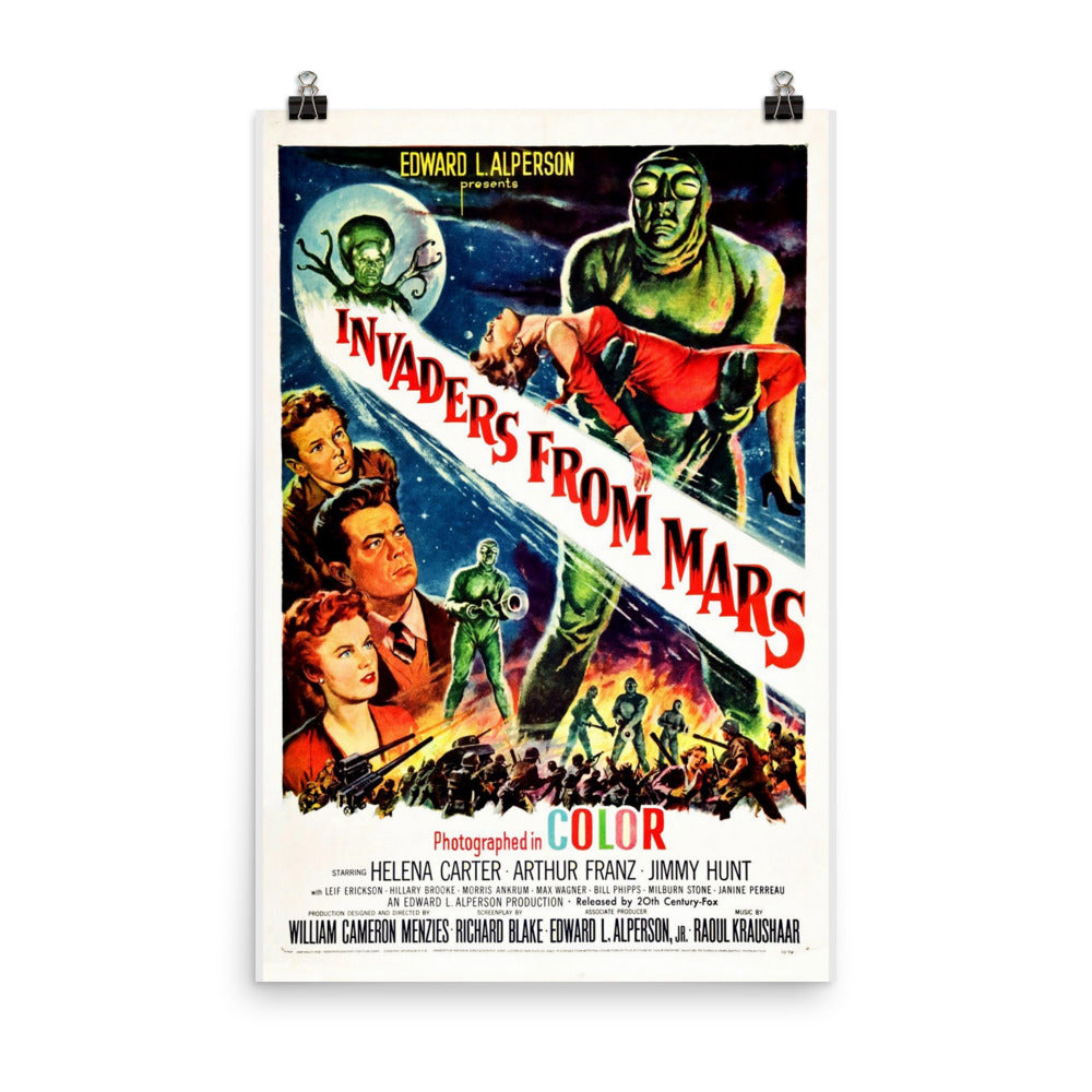 Invaders from Mars (1953) Movie Poster, 12×18 inches