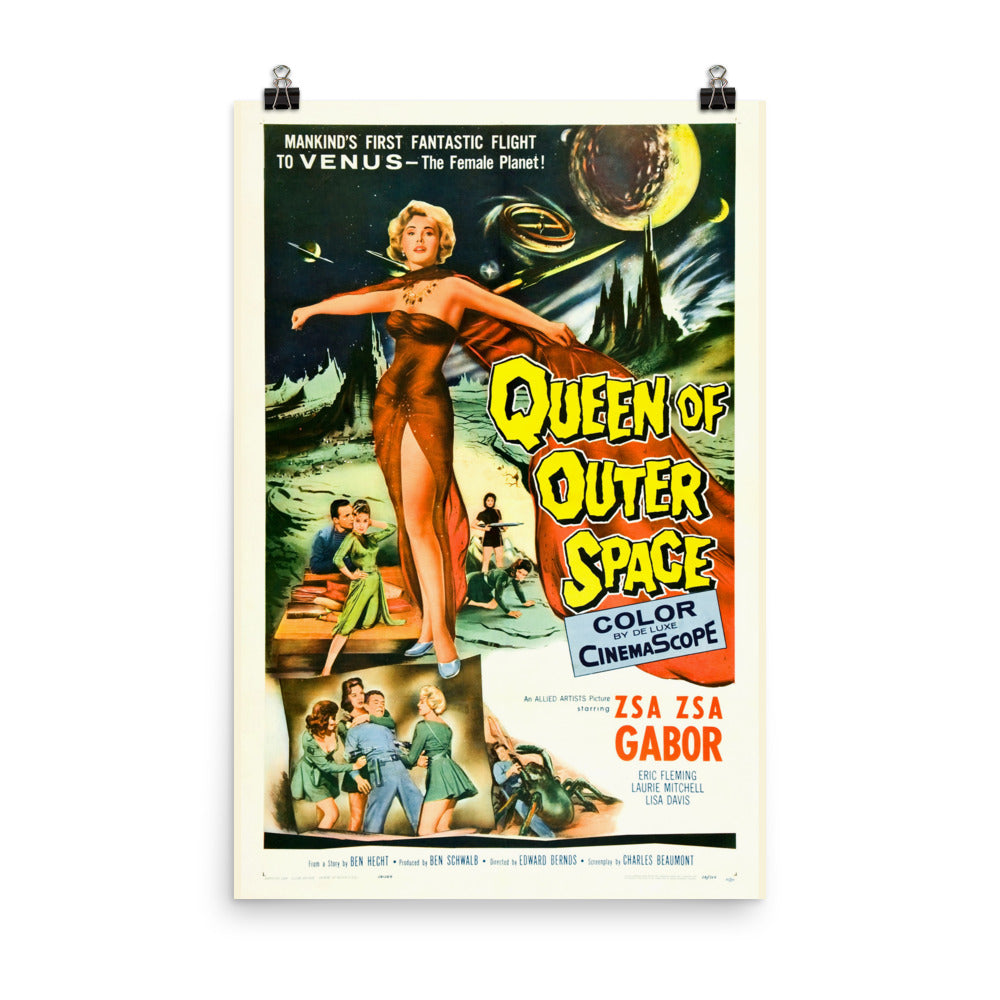 Queen of Outer Space (1958) Movie Poster, 12×18 inches