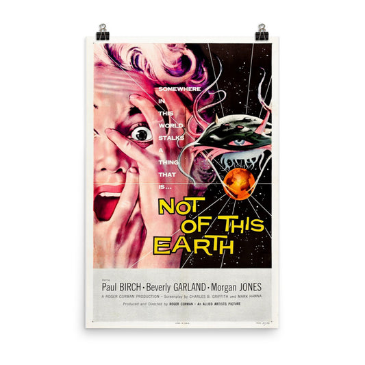 Not of This Earth (1957) Movie Poster, 12×18 inches