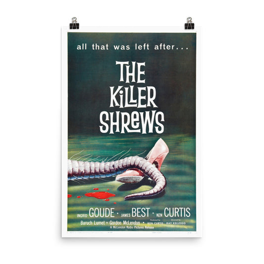 The Killer Shrews (1959) Movie Poster, 12×18 inches