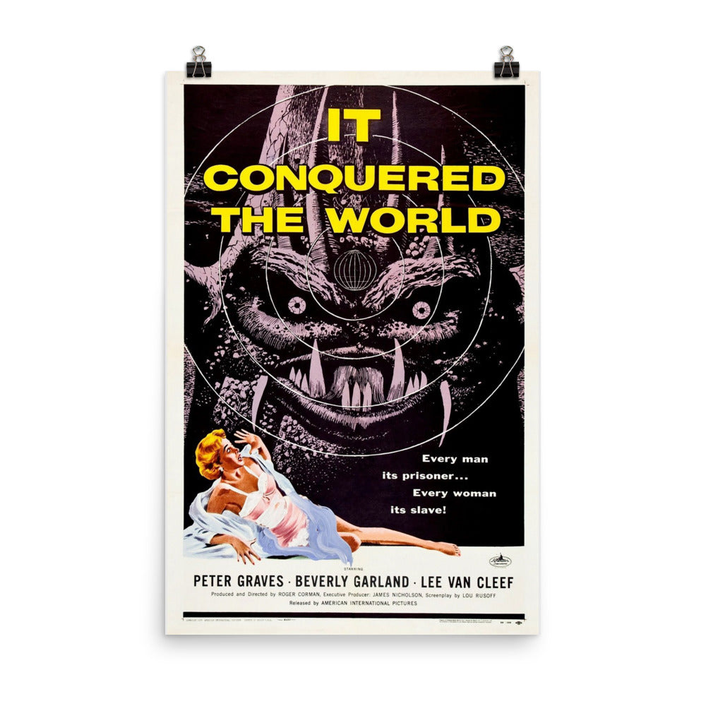 It Conquered the World (1956) Movie Poster, 12×18 inches