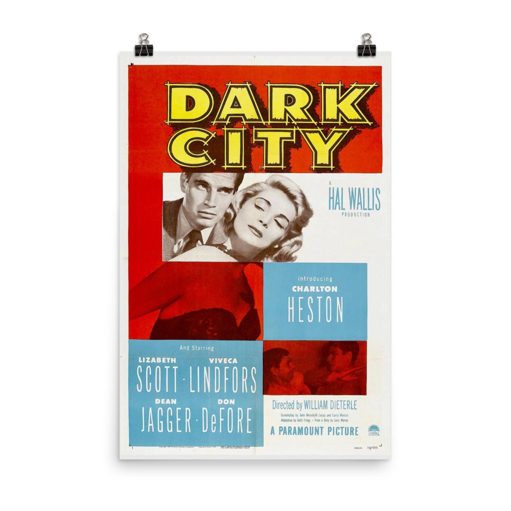 Dark City (1950) Movie Poster, 12×18 inches