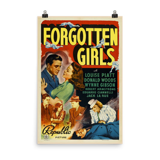 Forgotten Girls (1940) movie poster 12″×18″