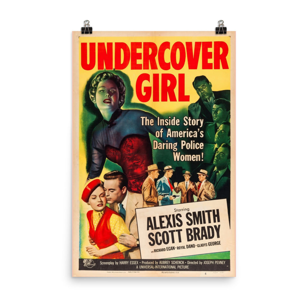 Undercover Girl (1950) movie poster 12″×18″