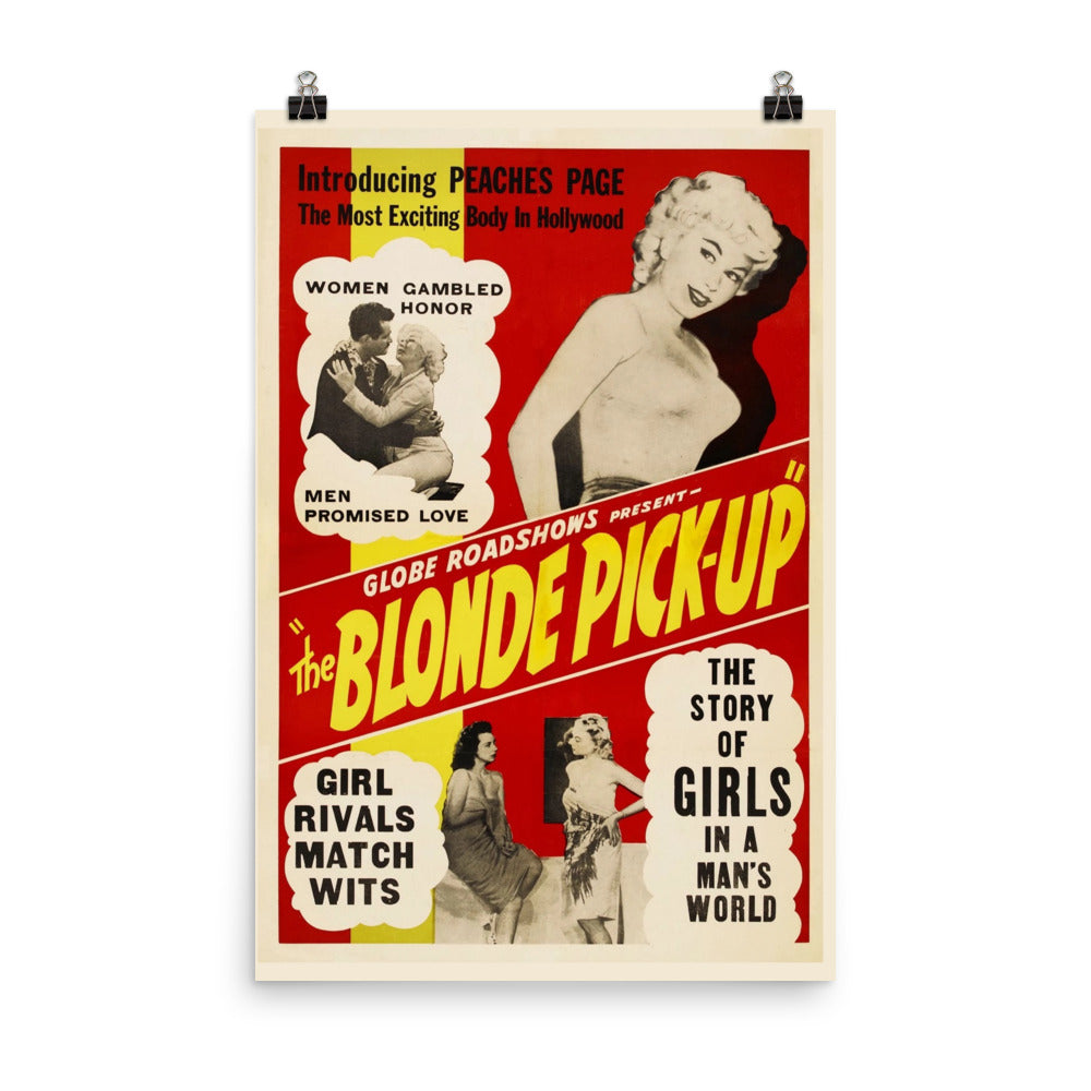 The Blonde Pickup / Pin Down Girls / Racket Girls (1951) movie poster 12″×18″