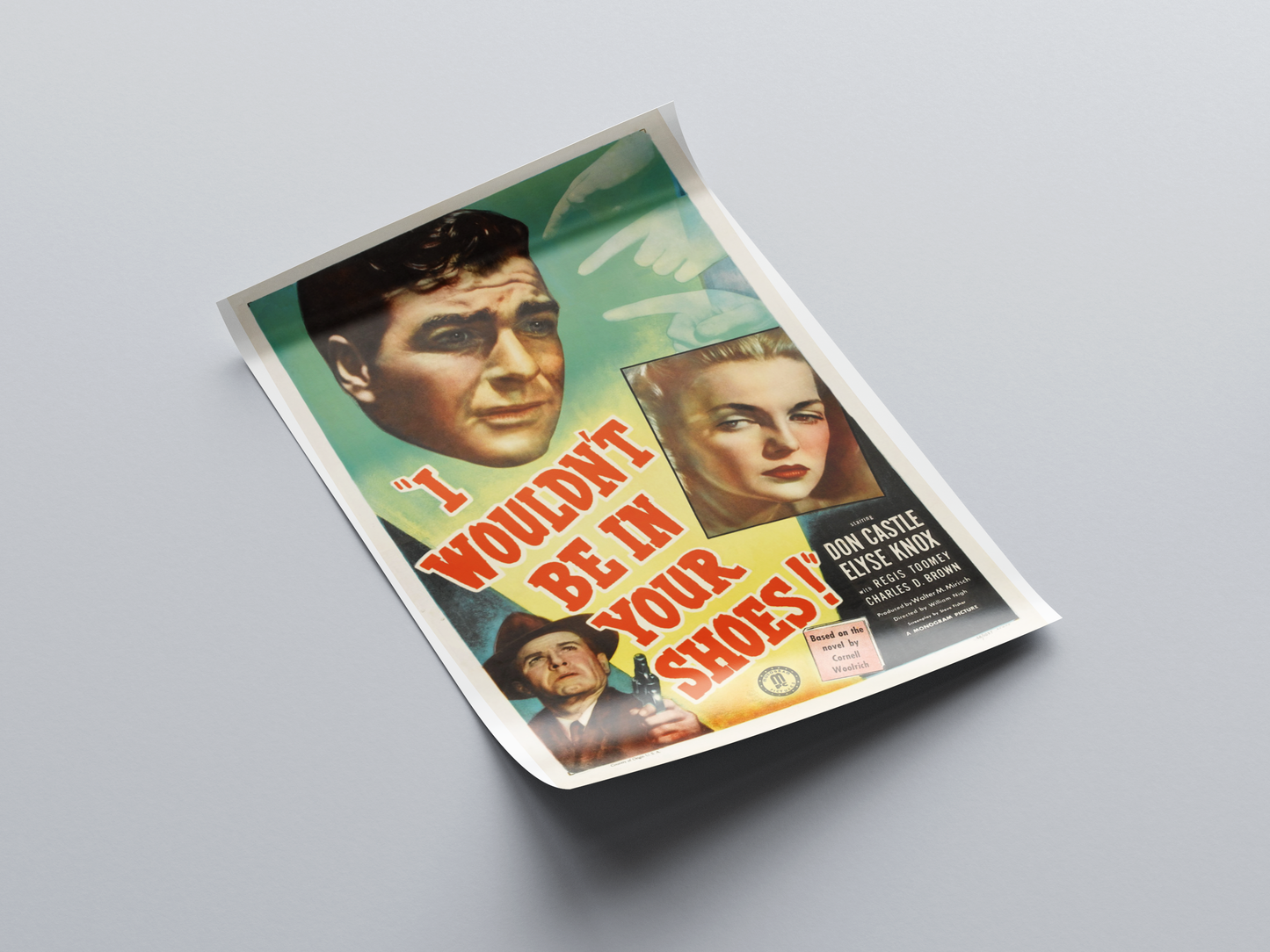 I Wouldn't Be in Your Shoes (1948) Movie Poster displayed in interior setting