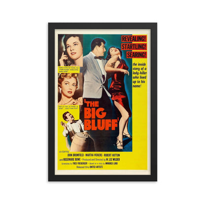 The Big Bluff (1955) Black Frame 24″×36″ Movie Poster