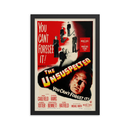 The Unsuspected (1947) Black Frame 24″×36″ Movie Poster