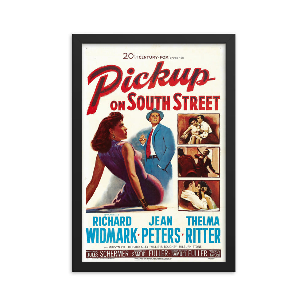 Pickup on South Street (1953) Black Frame 24″×36″ Movie Poster