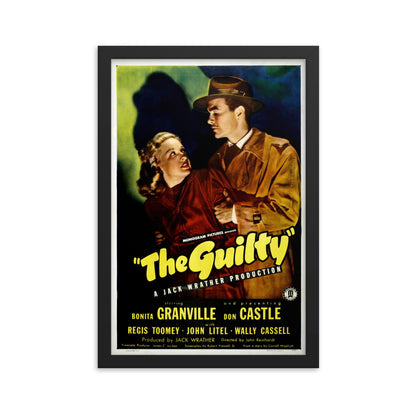 The Guilty (1947) Black Frame 24″×36″ Movie Poster