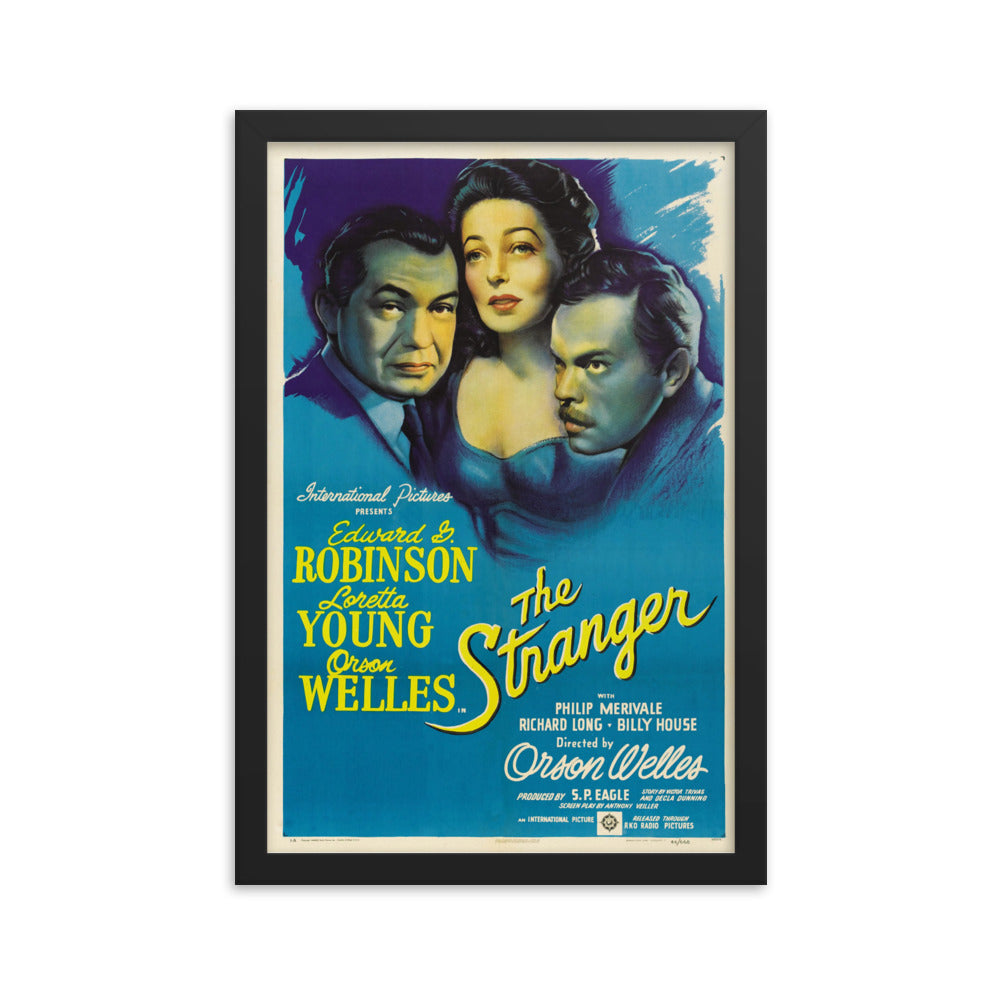 The Stranger (1946) Black Frame 24″×36″ Movie Poster