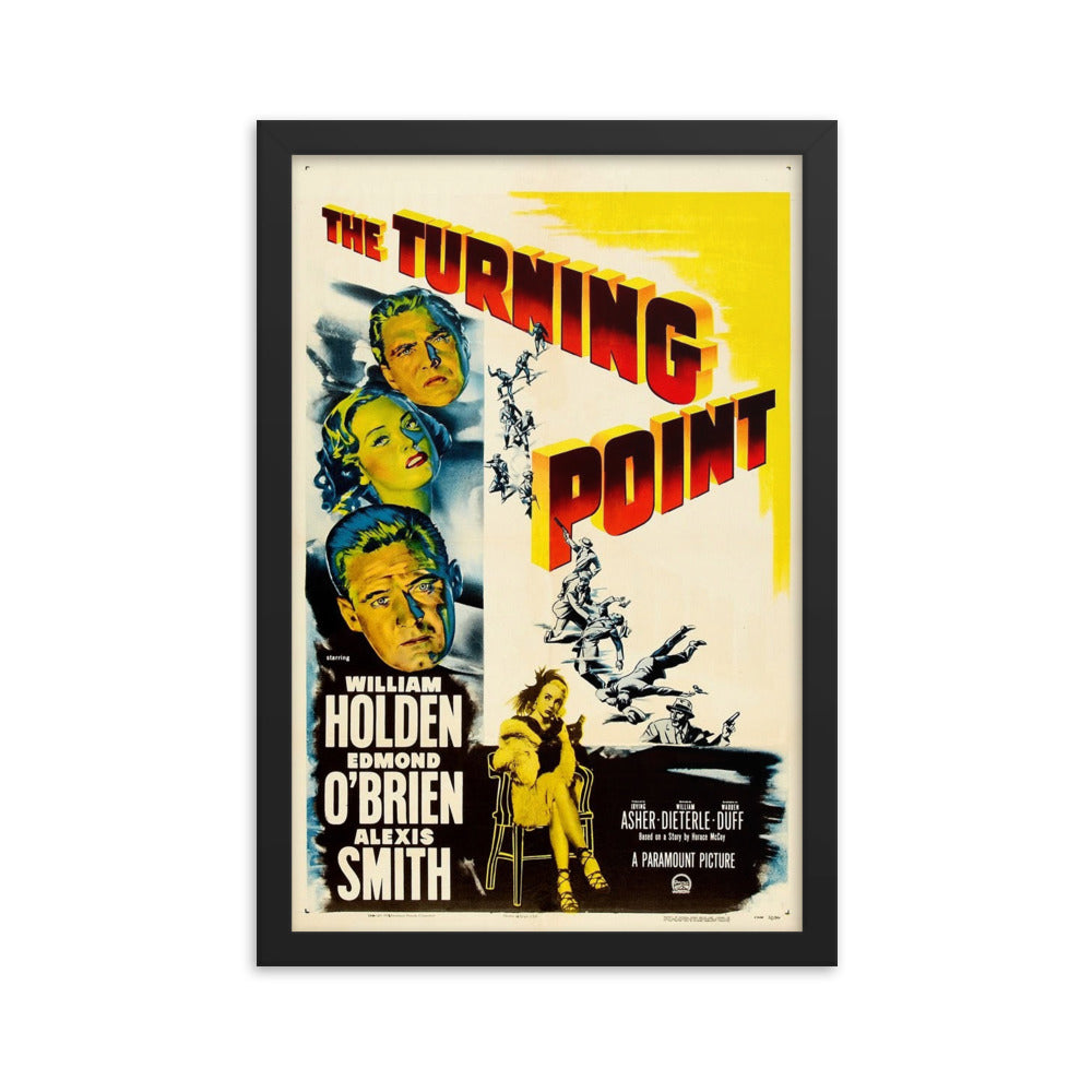 The Turning Point (1952) Black Frame 24″×36″ Movie Poster
