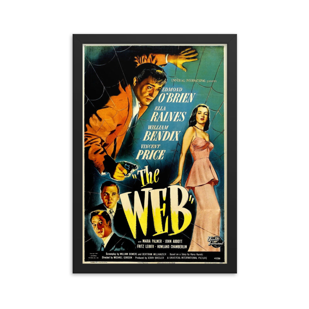 The Web (1947) Black Frame 24″×36″ Movie Poster