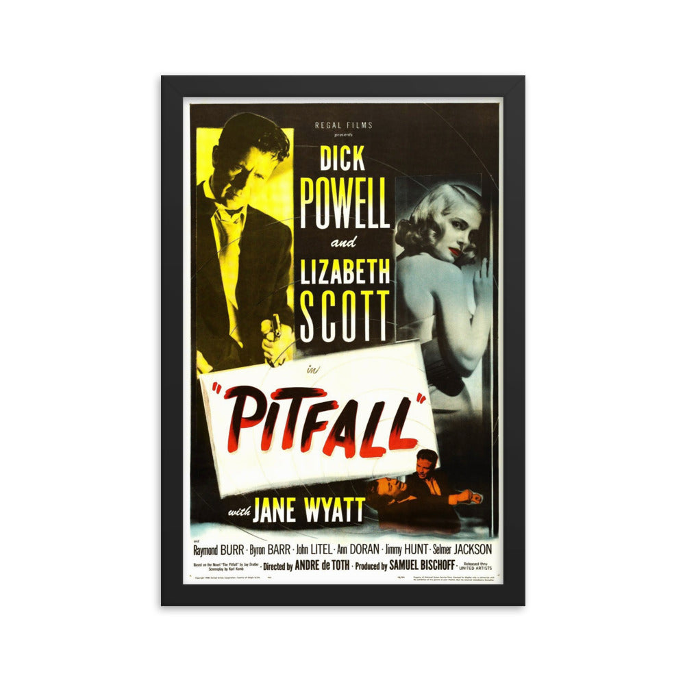 Pitfall (1948) Black Frame 24″×36″ Movie Poster