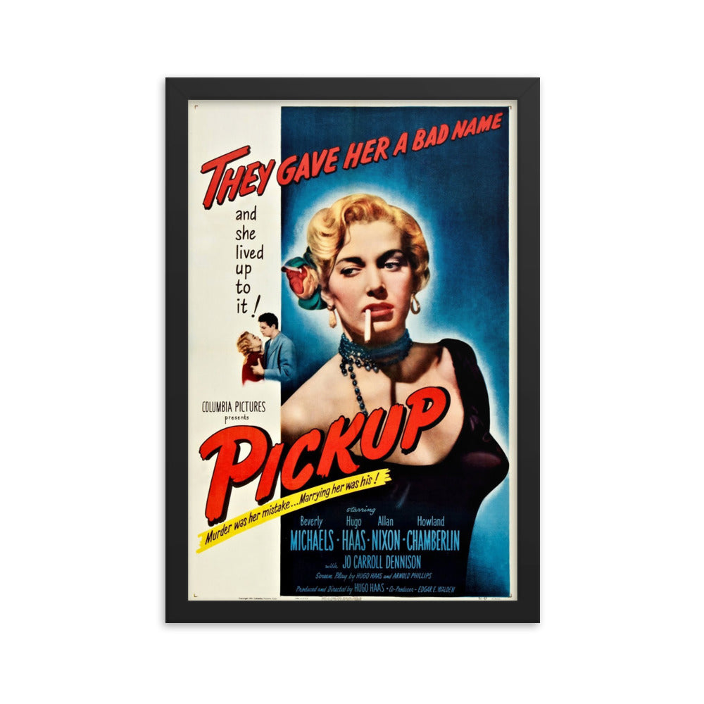 Pickup (1951) Black Frame 24″×36″ Movie Poster