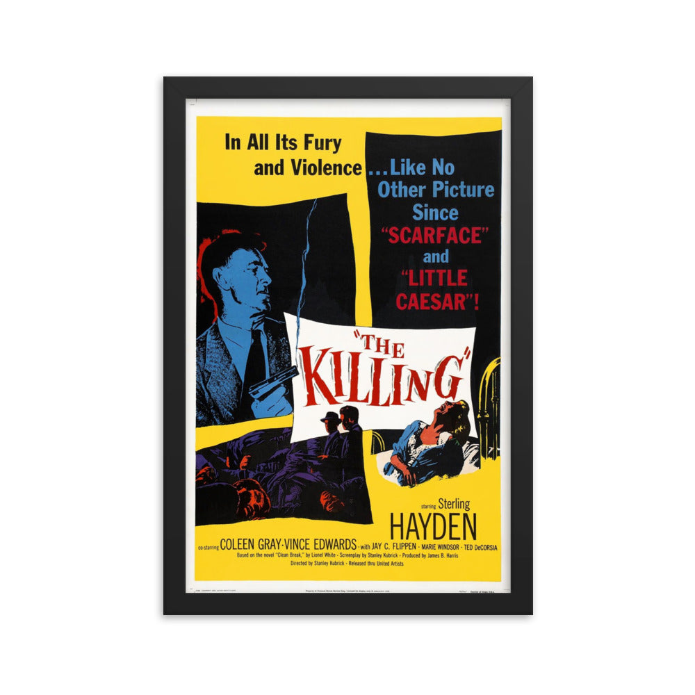 The Killing (1956) Black Frame 24″×36″ Movie Poster