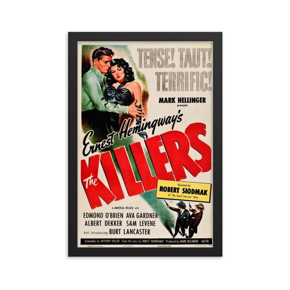 The Killers (1946) Black Frame 24″×36″ Movie Poster