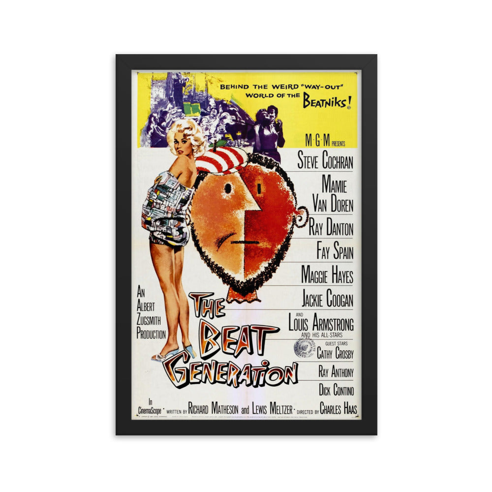 The Beat Generation (1959) Black Frame 24″×36″ Movie Poster