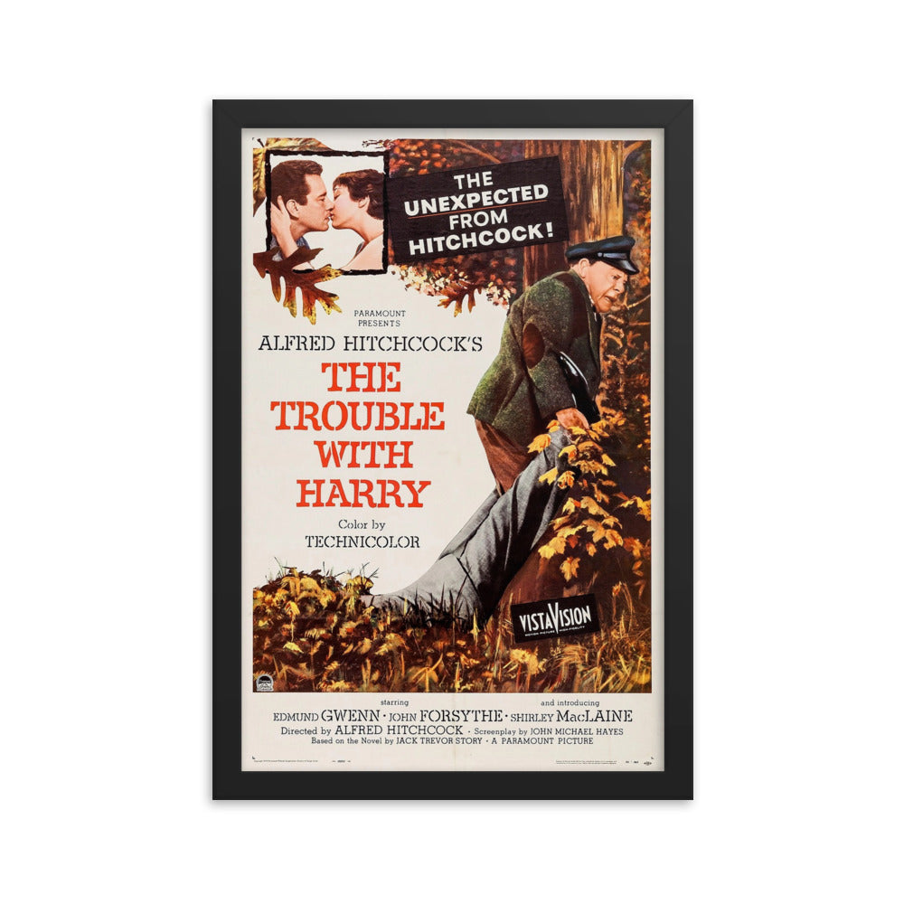 The Trouble with Harry (1955) Black Frame 24″×36″ Movie Poster
