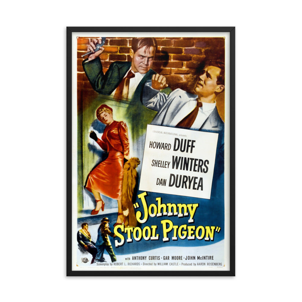 Johnny Stool Pigeon (1949) Black Frame 12″×18″ Movie Poster