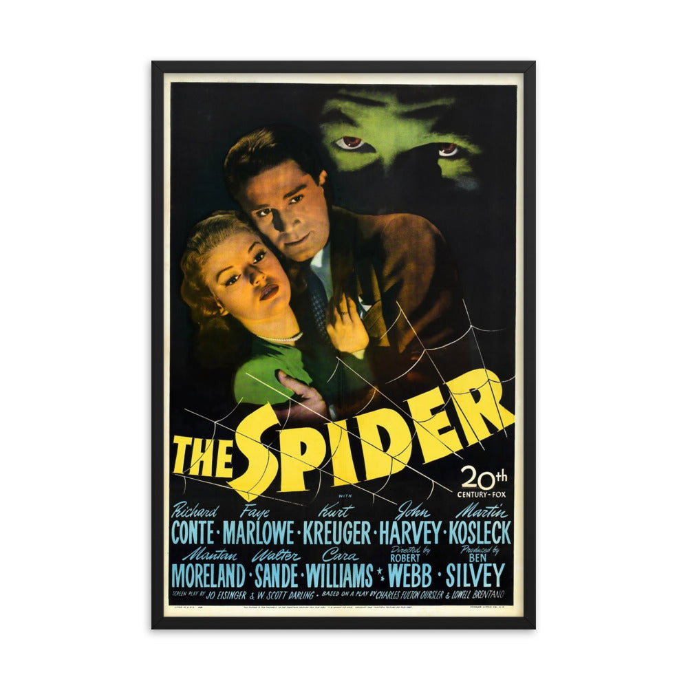 The Spider (1945) Black Frame 12″×18″ Movie Poster