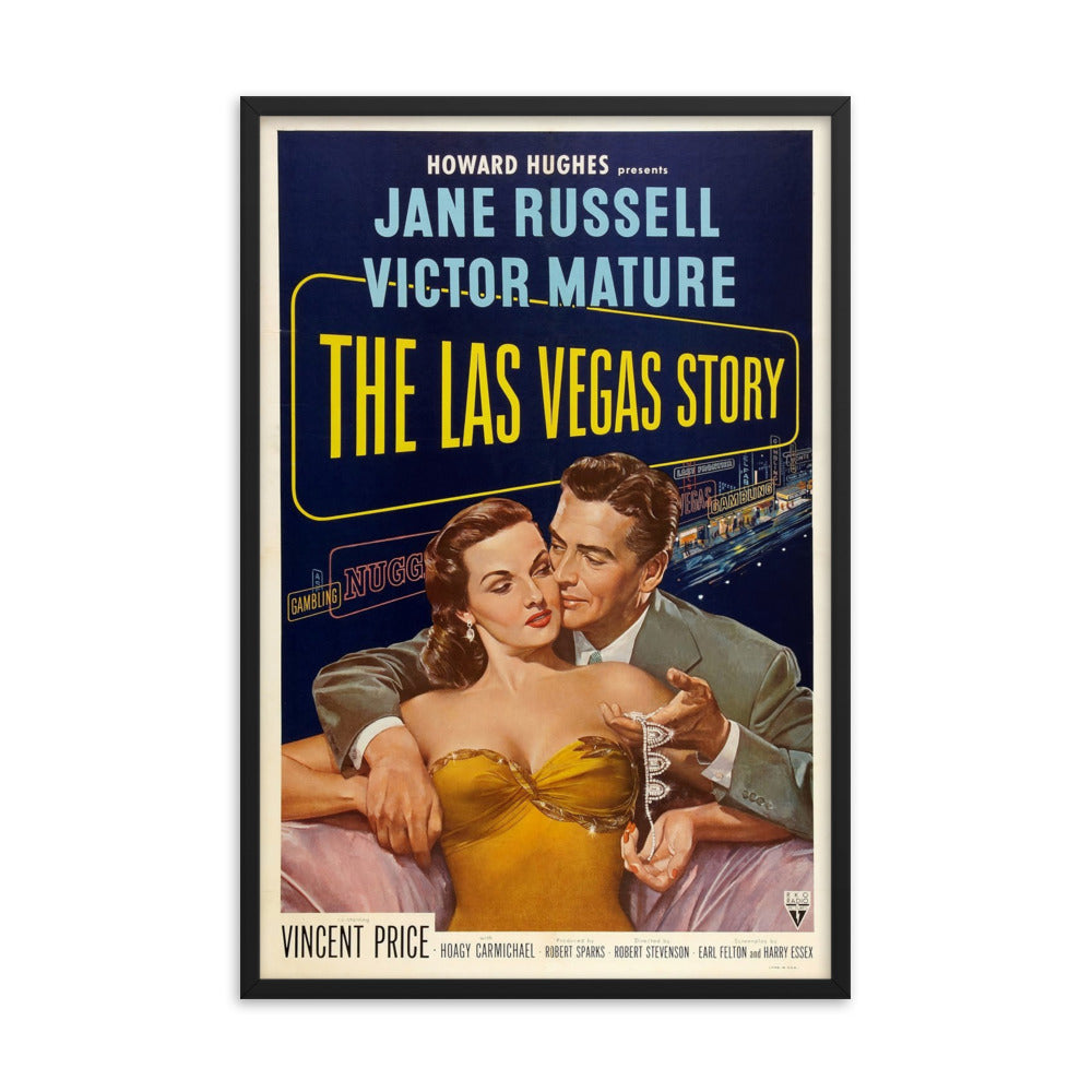 The Las Vegas Story (1952) Black Frame 12″×18″ Movie Poster