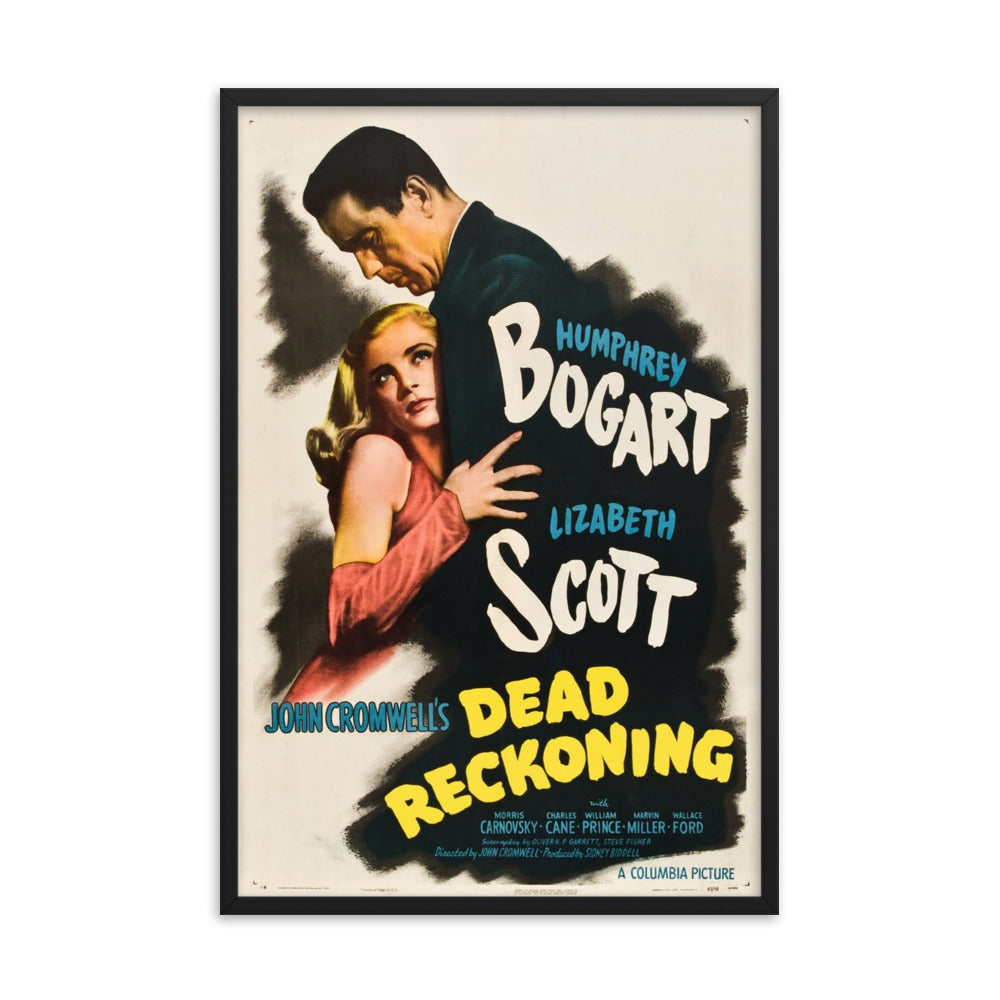 Dead Reckoning (1947) Black Frame 12″×18″ Movie Poster