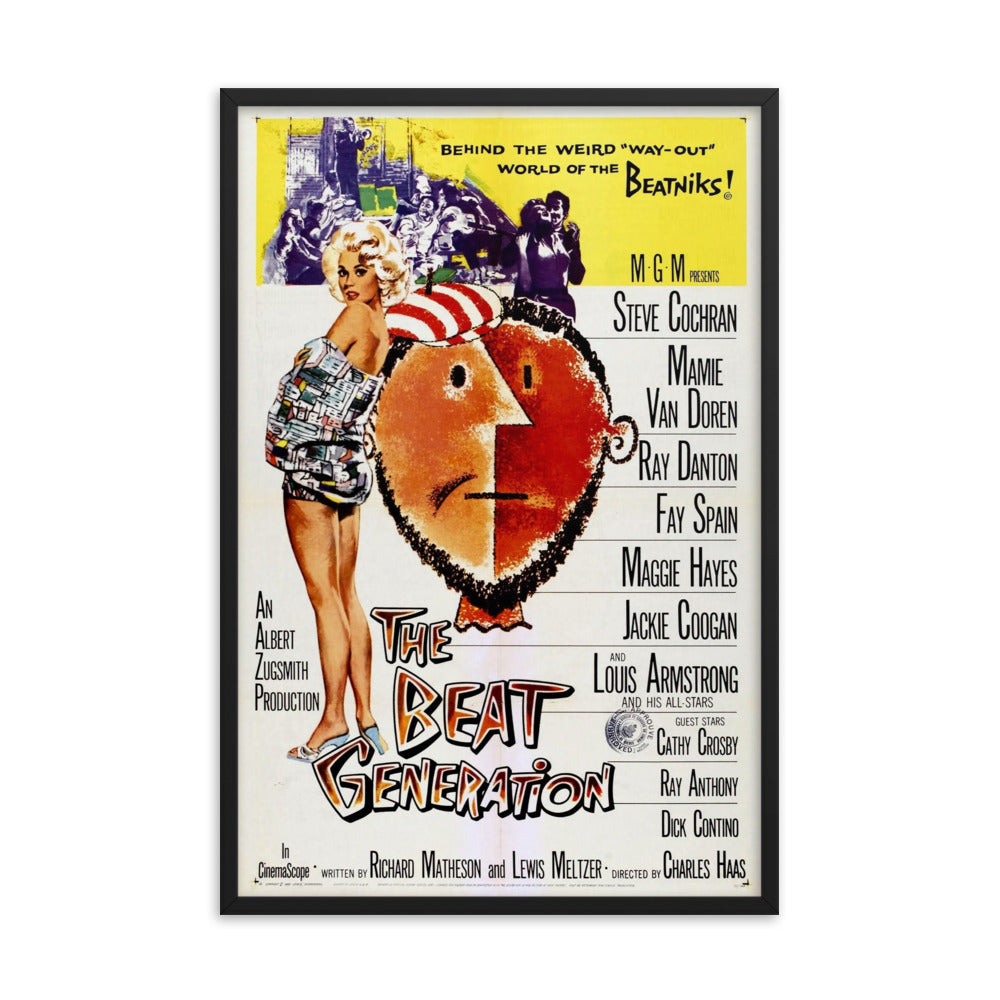 The Beat Generation (1959) Black Frame 12″×18″ Movie Poster
