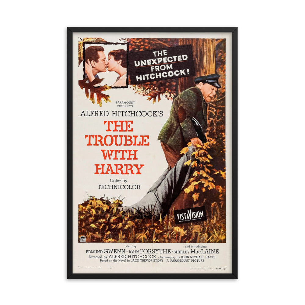 The Trouble with Harry (1955) Black Frame 12″×18″ Movie Poster