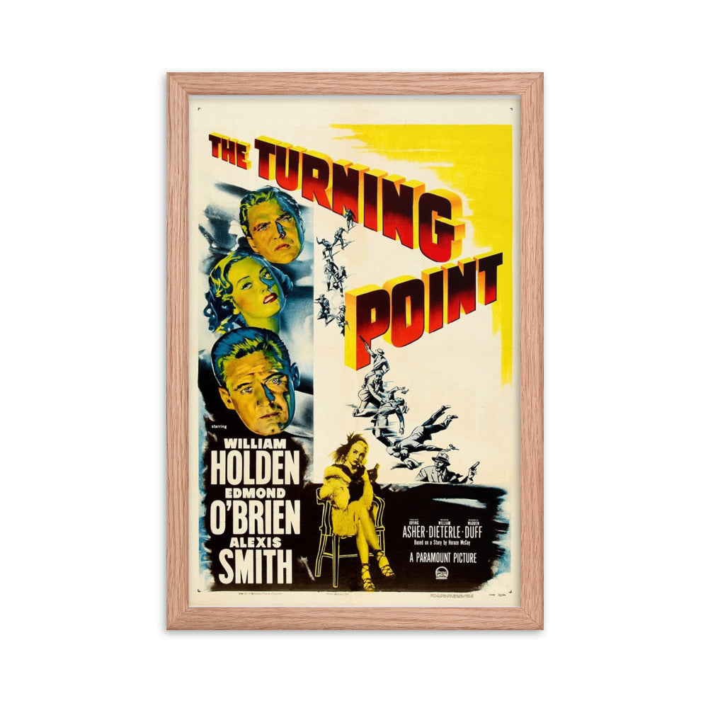 The Turning Point (1952) Red Frame 12″×18″ Movie Poster