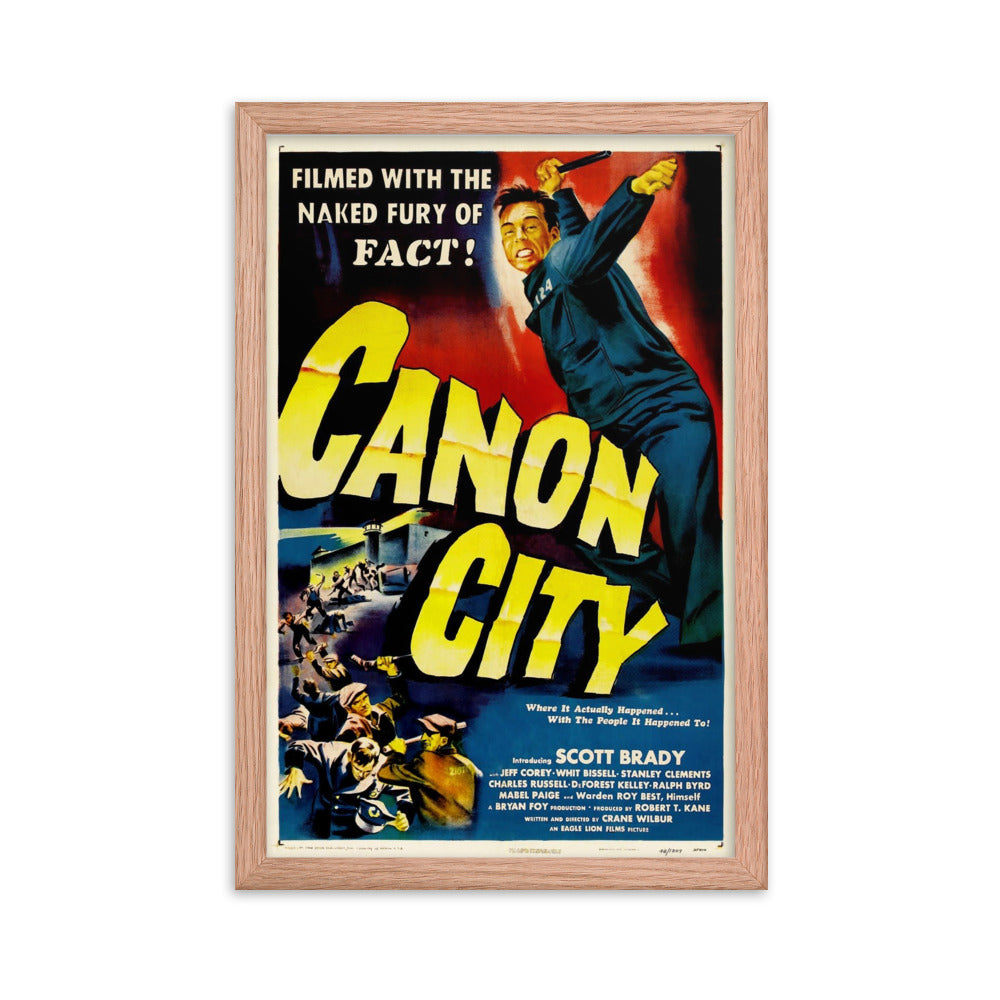 Canon City (1948) Red Frame 12″×18″ Movie Poster