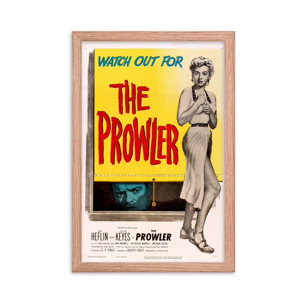 The Prowler (1951) Red Frame 12″×18″ Movie Poster