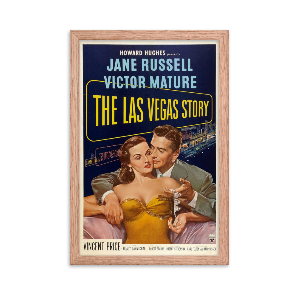 The Las Vegas Story (1952) Red Frame 12″×18″ Movie Poster