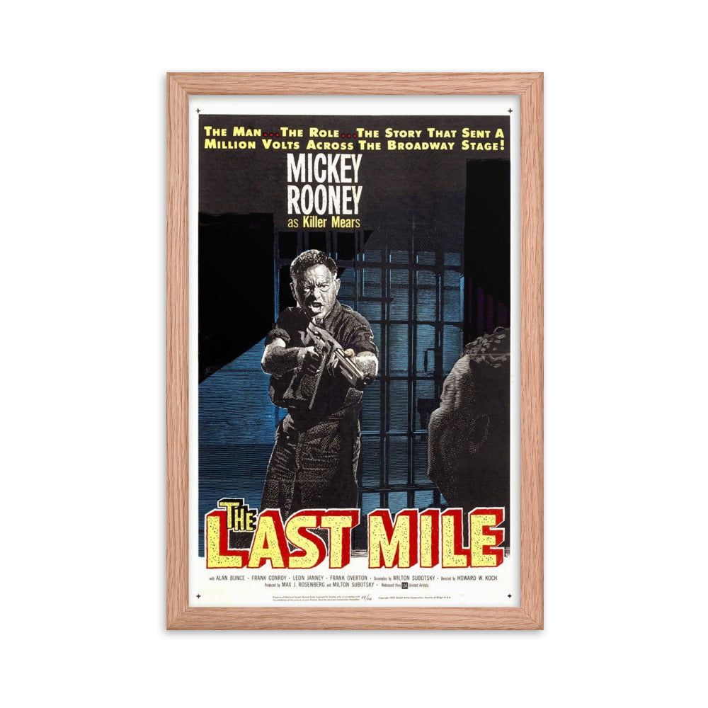 The Last Mile (1932) Red Frame 12″×18″ Movie Poster