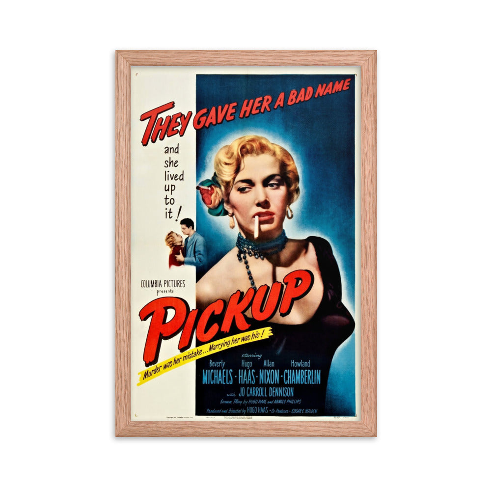 Pickup (1951) Red Frame 12″×18″ Movie Poster