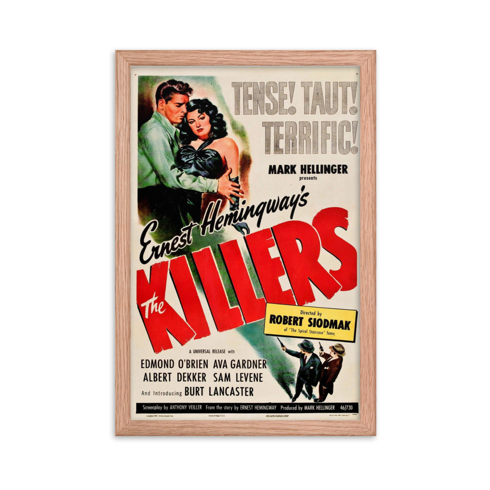 The Killers (1946) Red Frame 12″×18″ Movie Poster