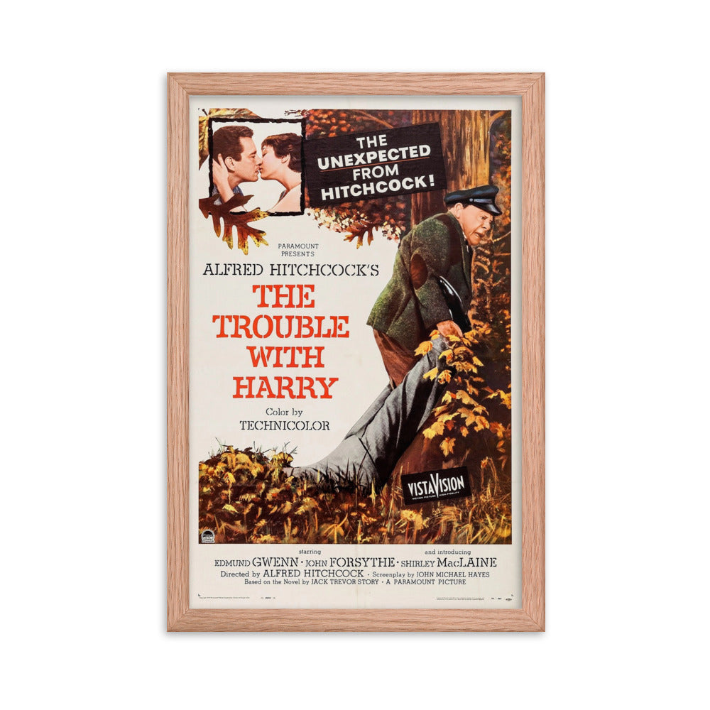 The Trouble with Harry (1955) Red Frame 12″×18″ Movie Poster