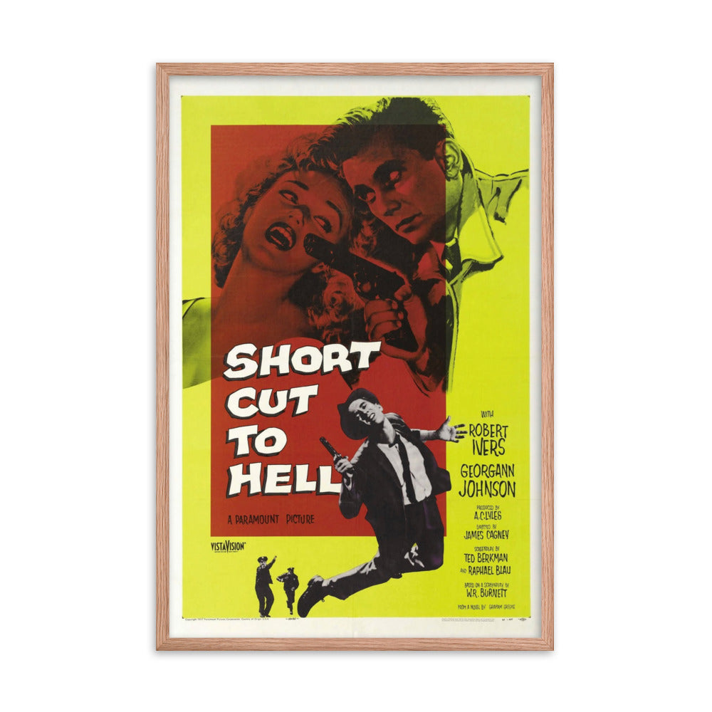 Short Cut to Hell (1957) Red Frame 24″×36″ Movie Poster