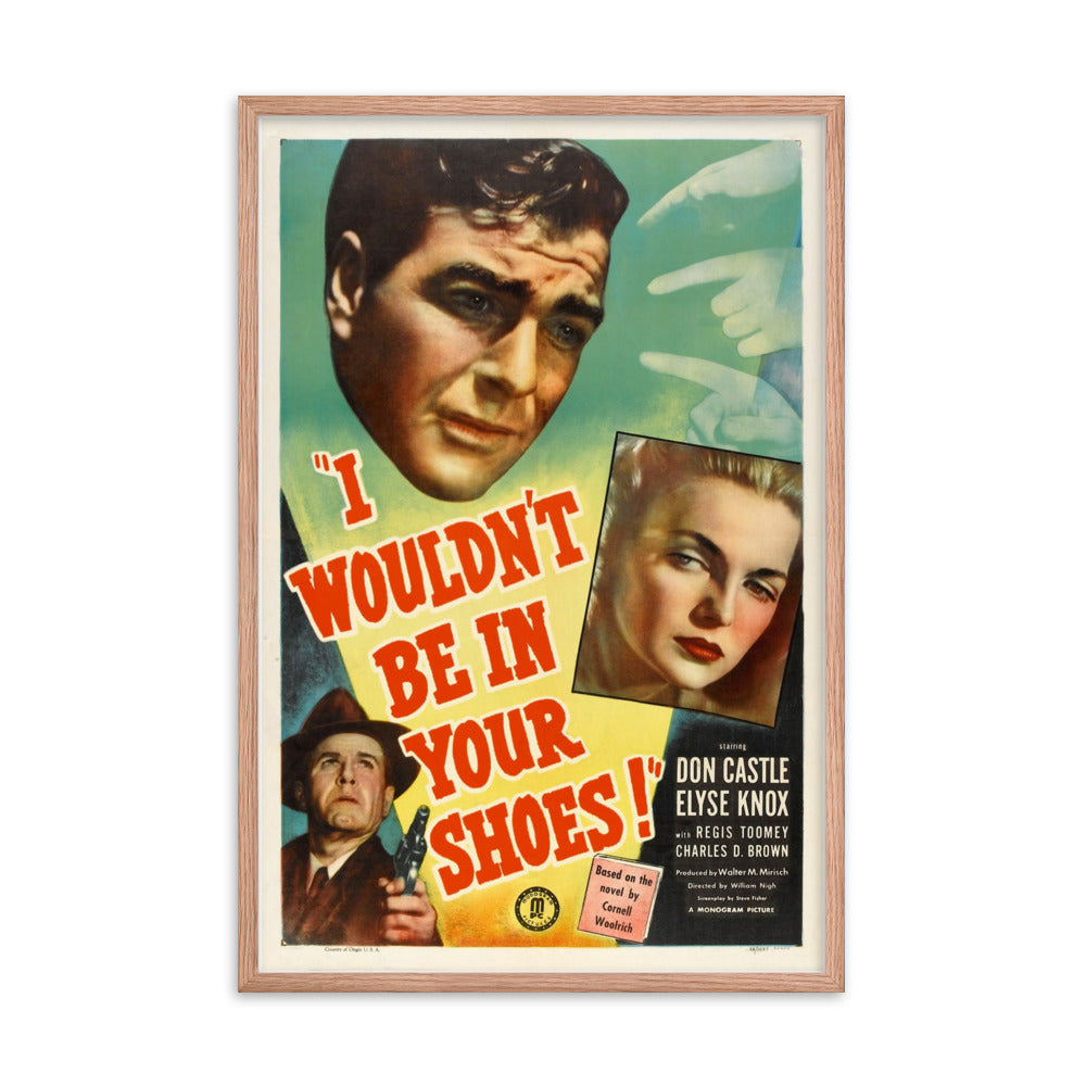 I Wouldn't Be in Your Shoes (1948) Red Frame 24″×36″ Movie Poster