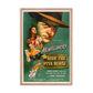 Ride the Pink Horse (1947) Red Frame 24″×36″ Movie Poster