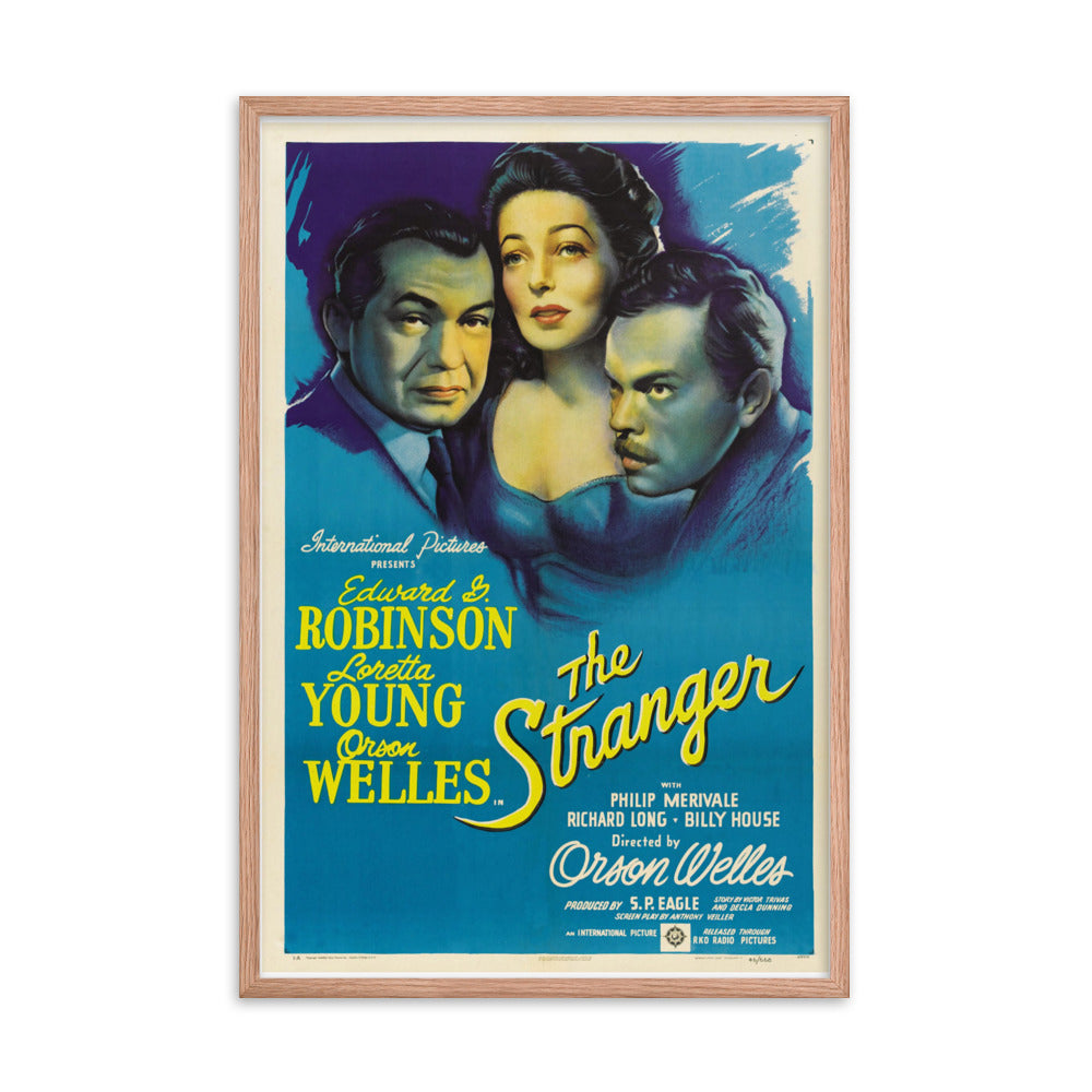The Stranger (1946) Red Frame 24″×36″ Movie Poster