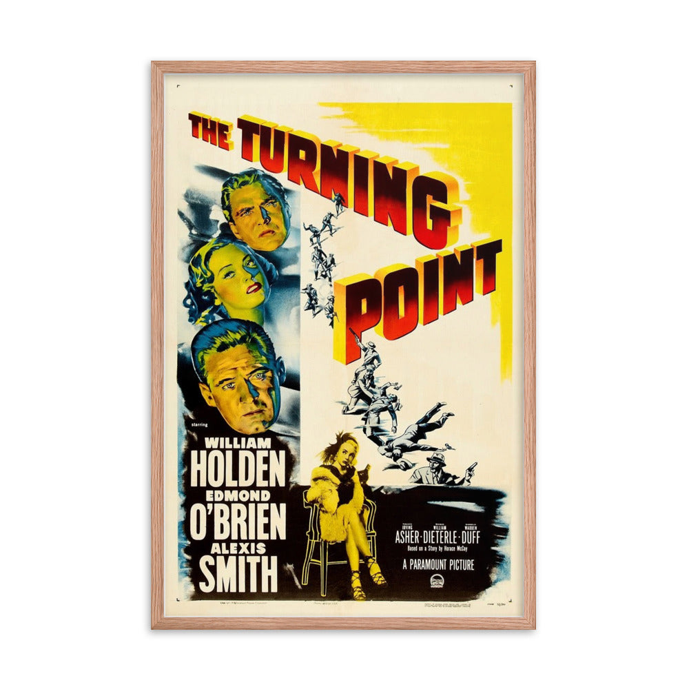 The Turning Point (1952) Red Frame 24″×36″ Movie Poster