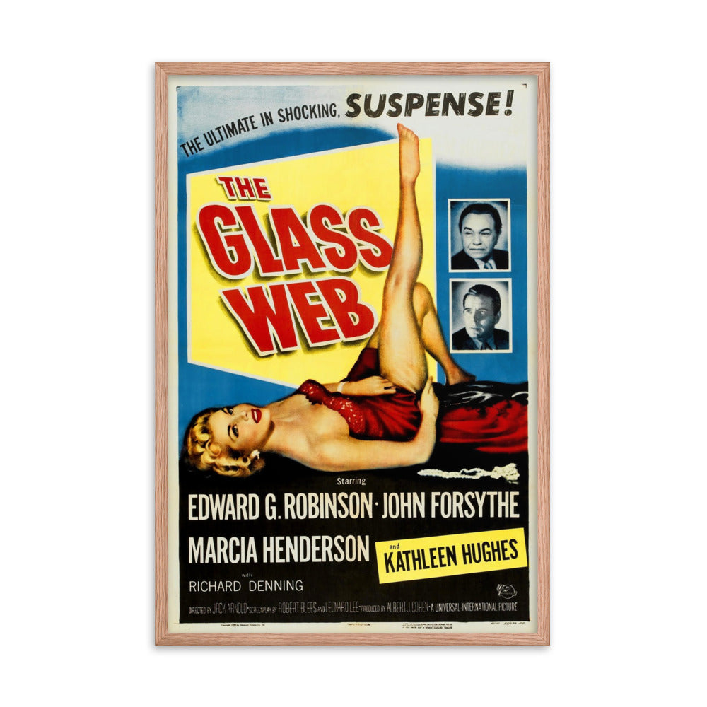 The Glass Web (1953) Red Frame 24″×36″ Movie Poster