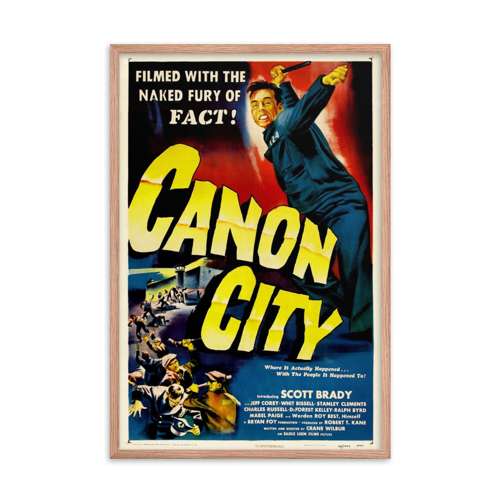 Canon City (1948) Red Frame 24″×36″ Movie Poster