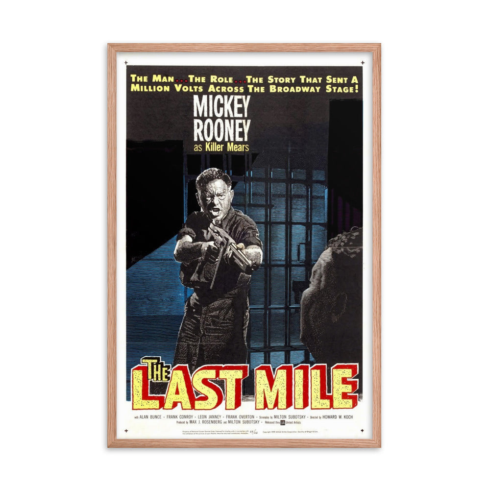 The Last Mile (1932) Red Frame 24″×36″ Movie Poster