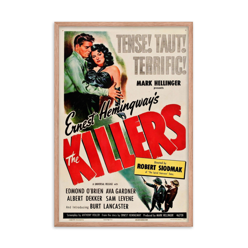 The Killers (1946) Red Frame 24″×36″ Movie Poster