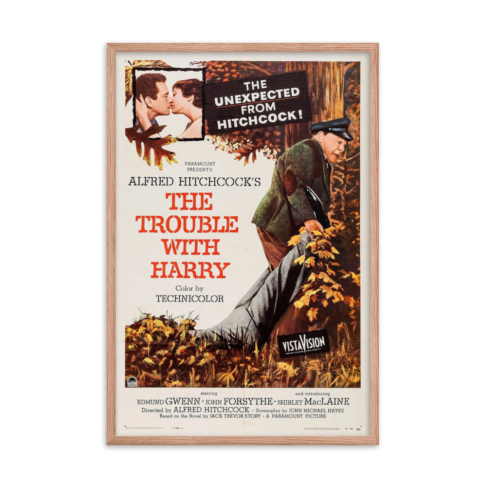 The Trouble with Harry (1955) Red Frame 24″×36″ Movie Poster
