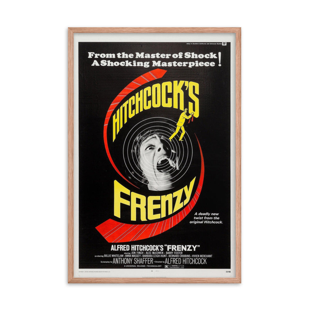 Frenzy (1972) Red Frame 24″×36″ Movie Poster