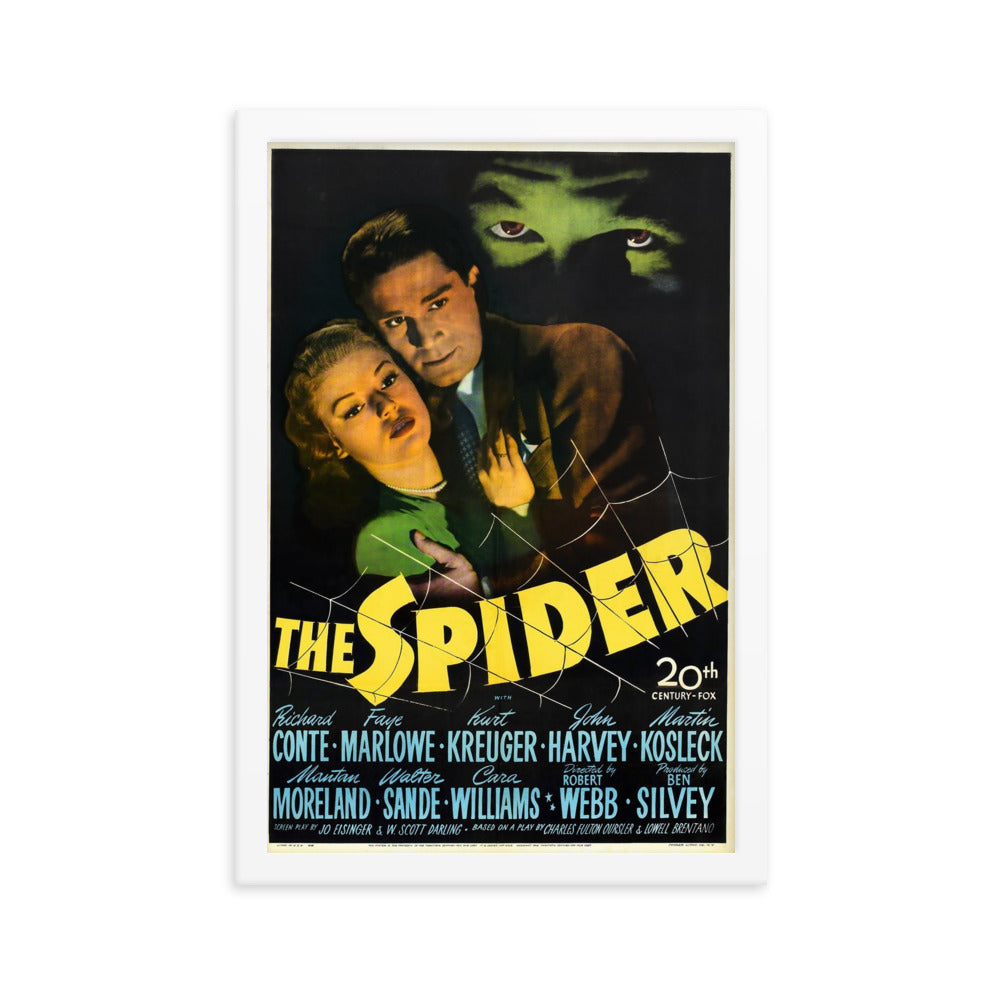 The Spider (1945) White Frame 12″×18″ Movie Poster